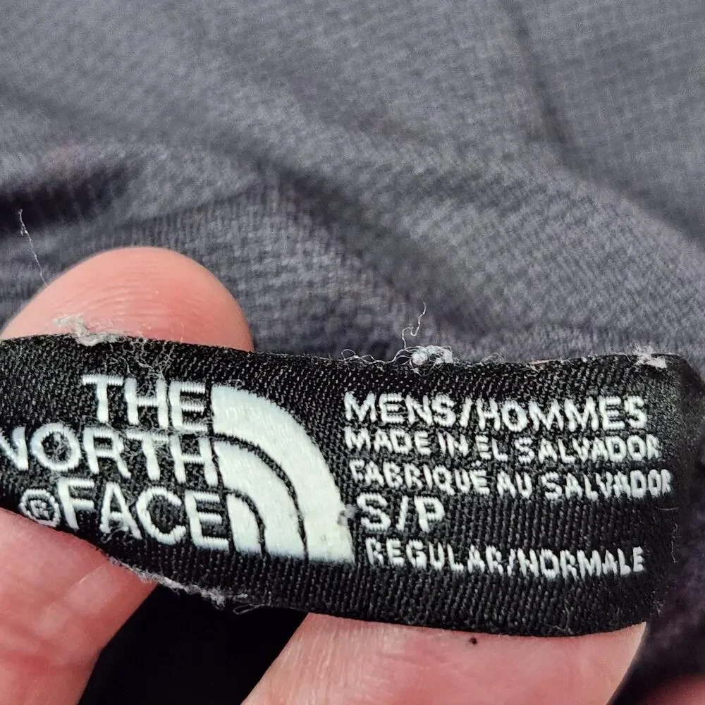 The North Face Surgent Hoodie Mens Small Blue Gray Pullover Fleece A2V4M